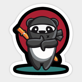 Ninja Panda Sticker